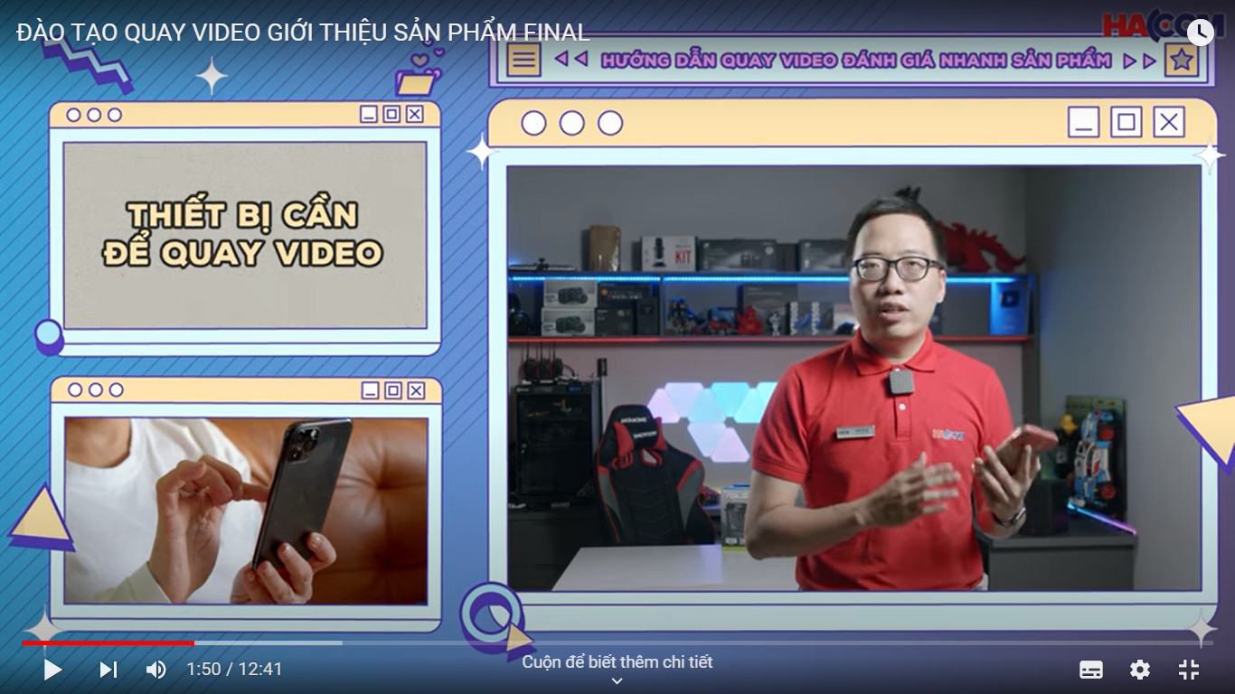 Hướng dẫn quay video review sản phẩm